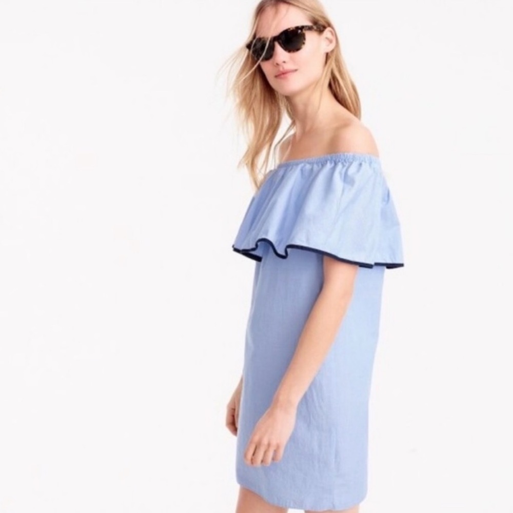 J Crew off the shoulder dress